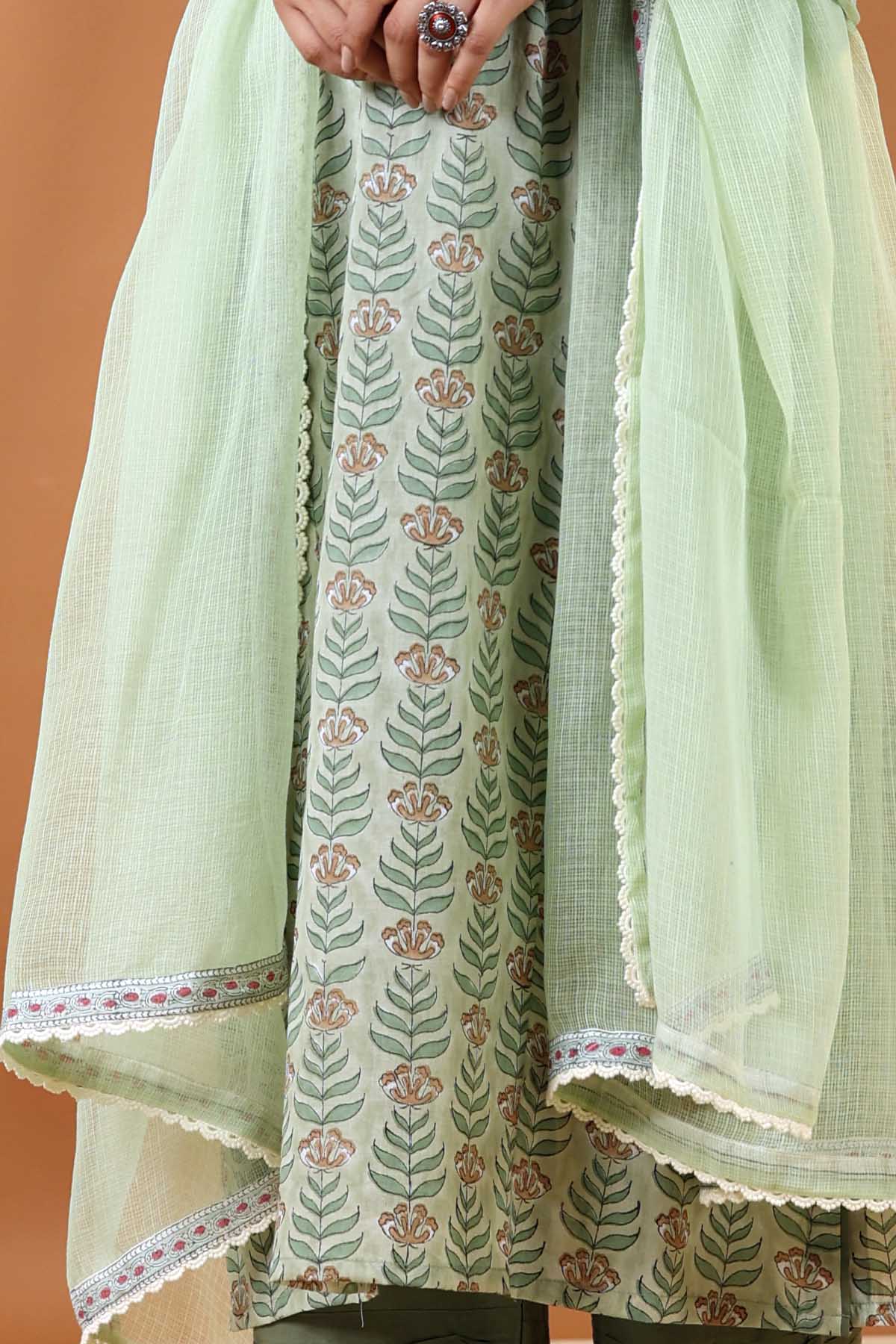 Utsav Green Tie-Die Dupatta