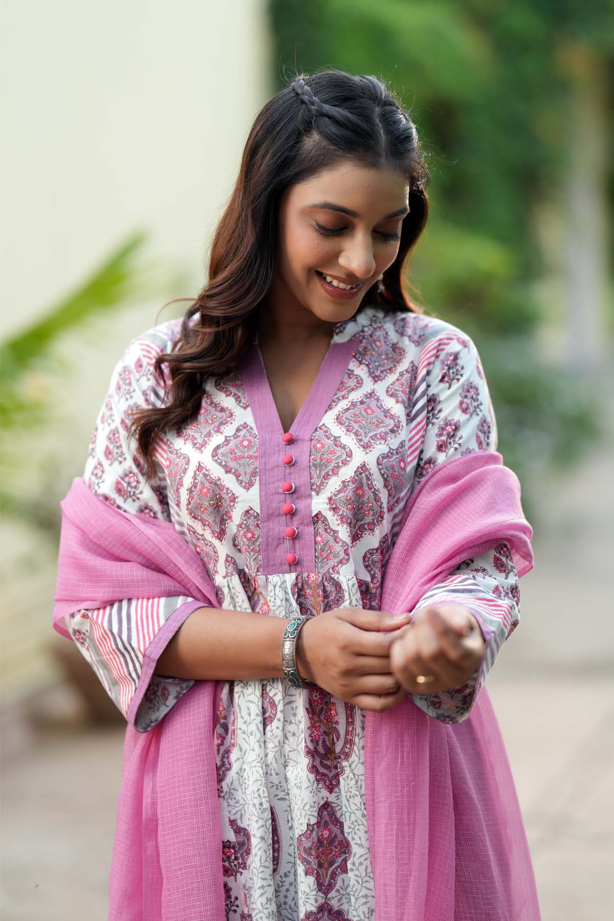 Light Purple Kotadoriya Dupatta