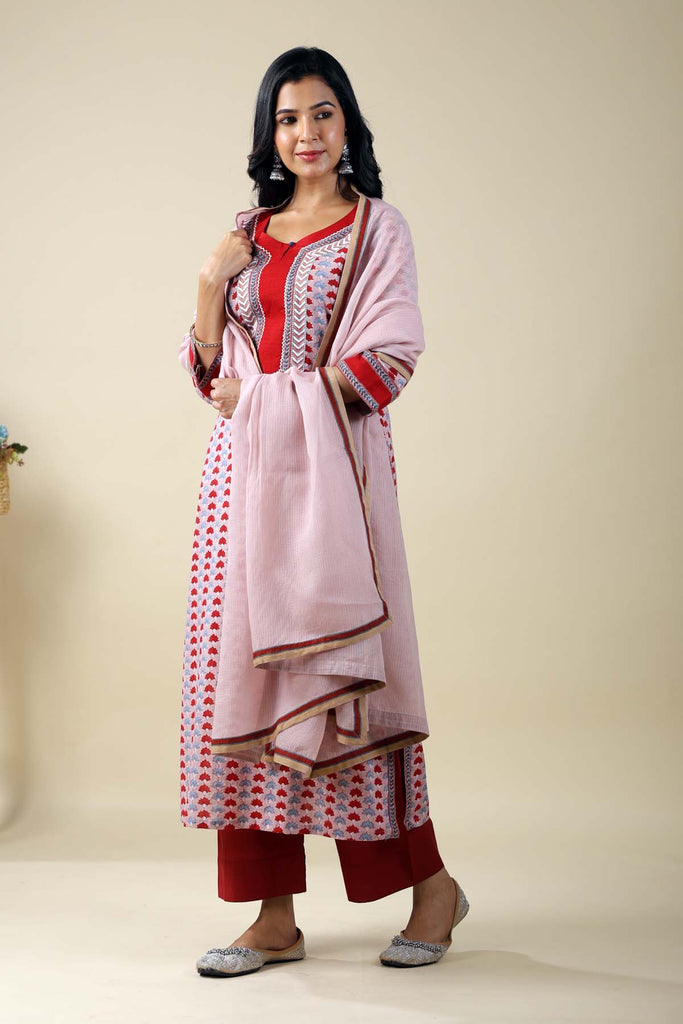 Onion Pink Kotadoriya Dupatta