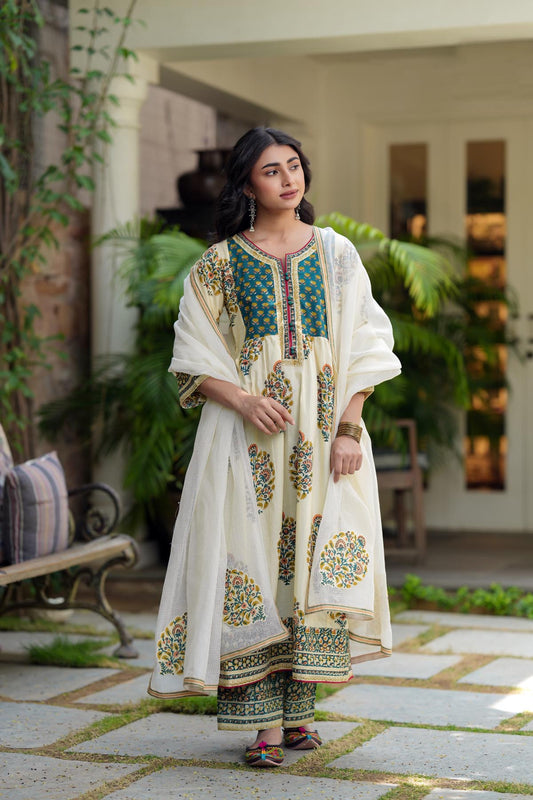 Cream Kota Doria Dupatta