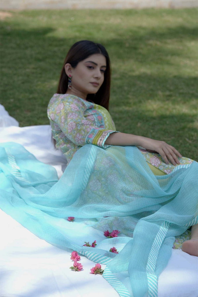 Firozi Blue kotadoriya Dupatta