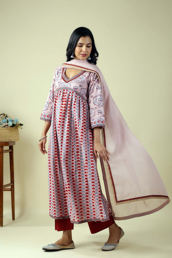 Onion Pink Kotadoriya Dupatta