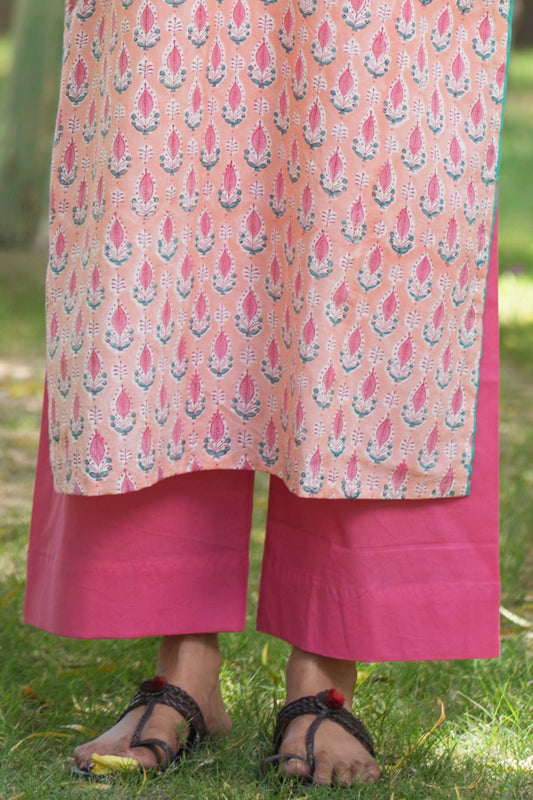 Gajari Straight-Fit Cotton Pant