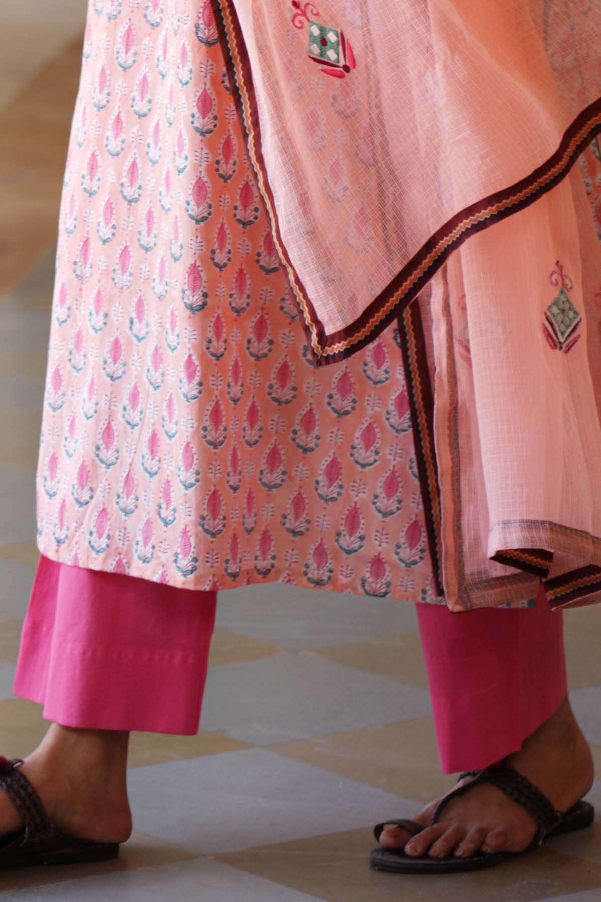 Gajari Straight-Fit Cotton Pant