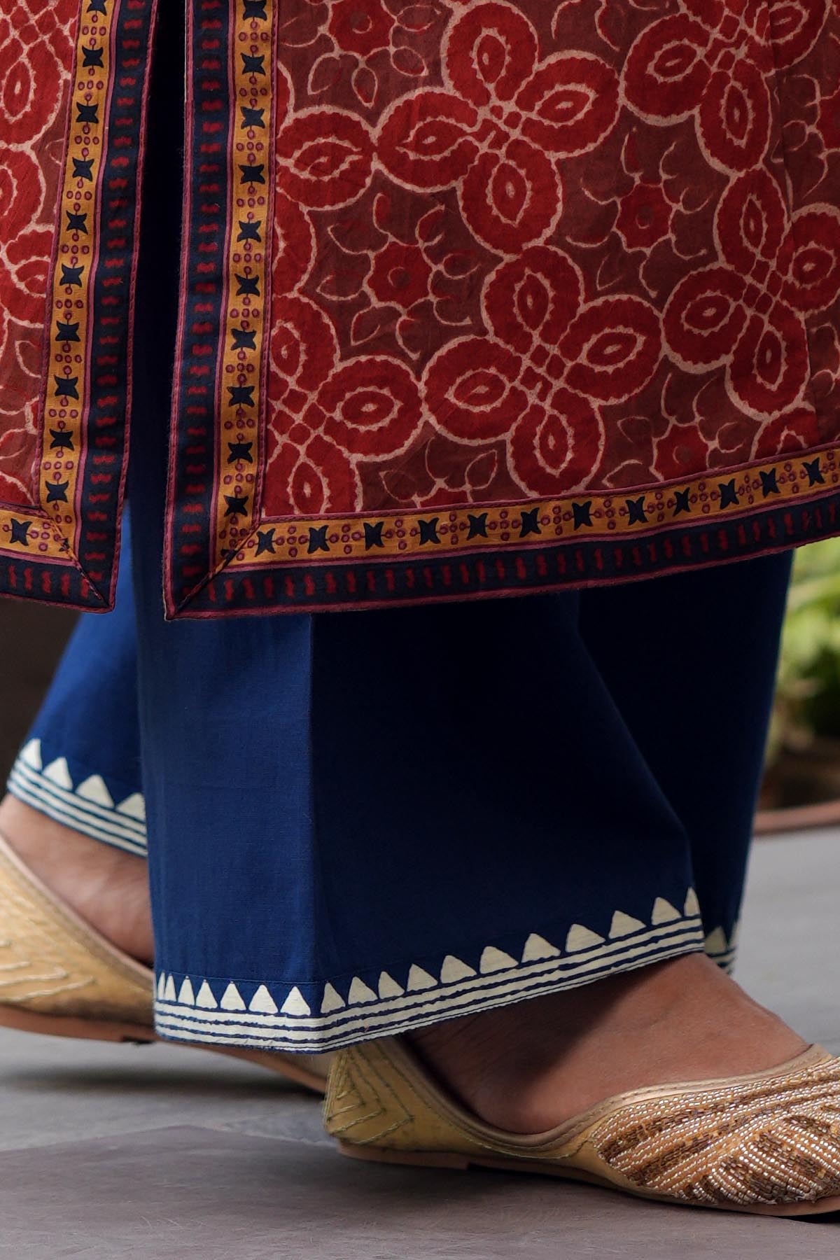 Navy Blue Cotton Pants