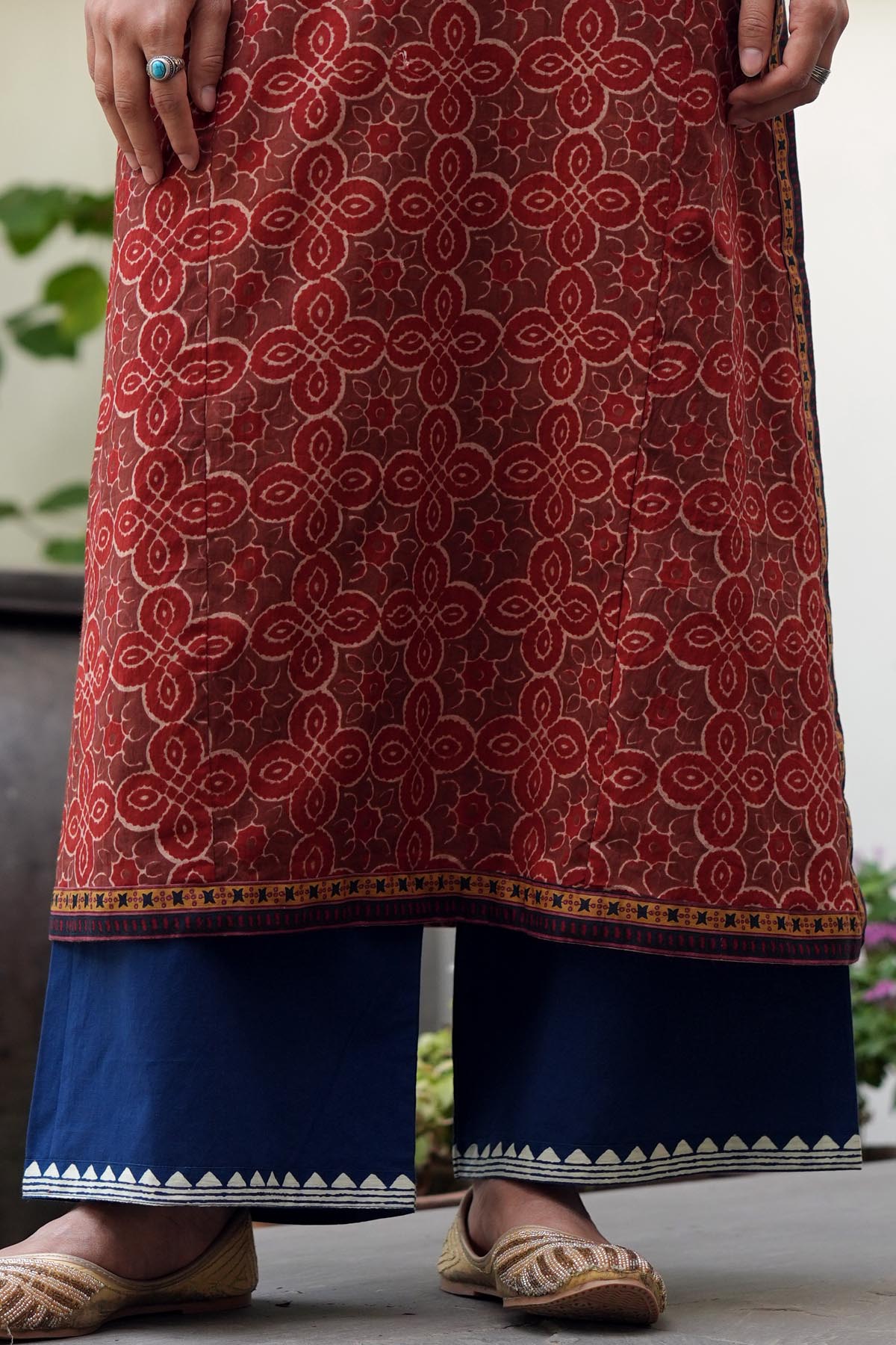 Navy Blue Cotton Pants