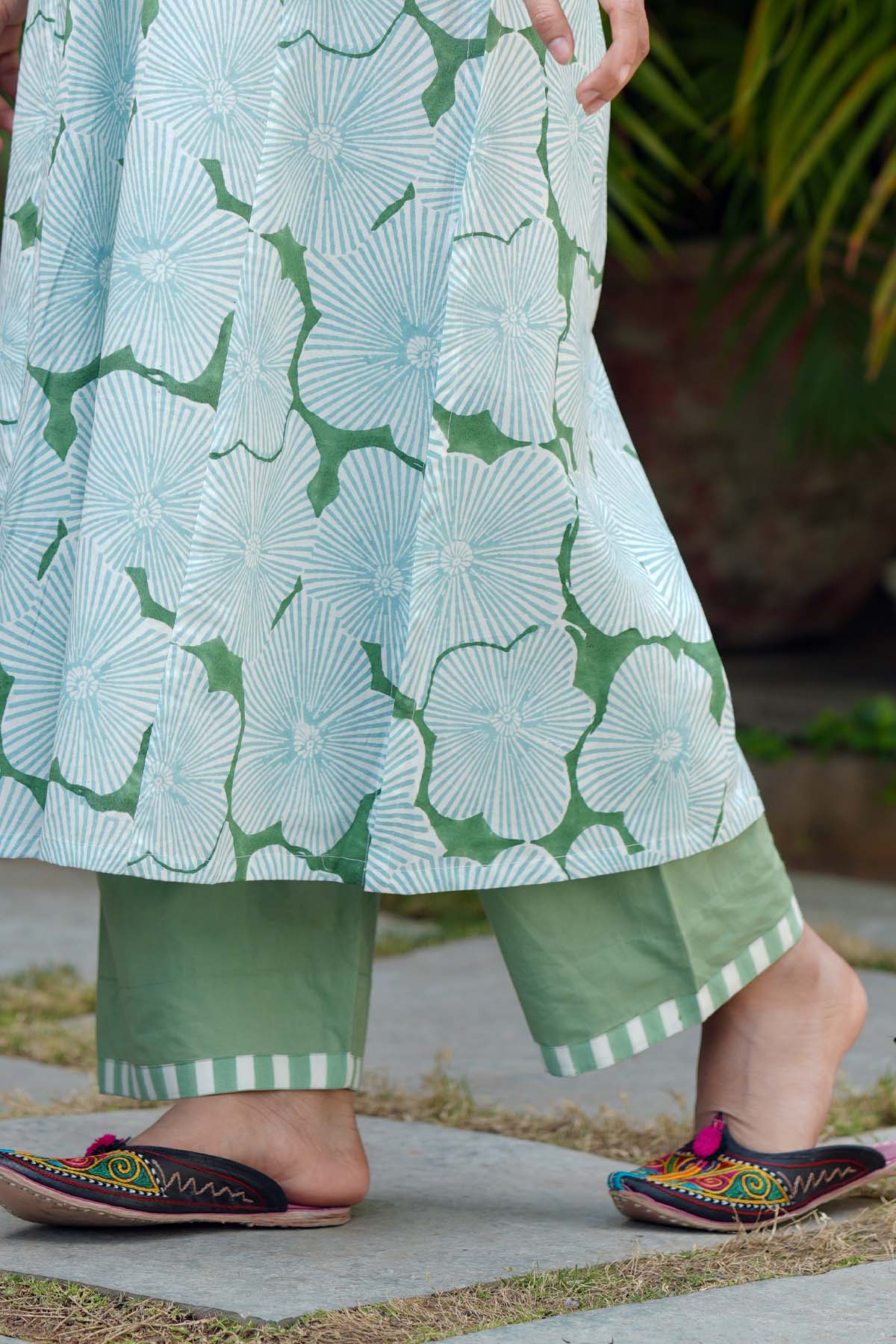 Light Green Cotton Pants