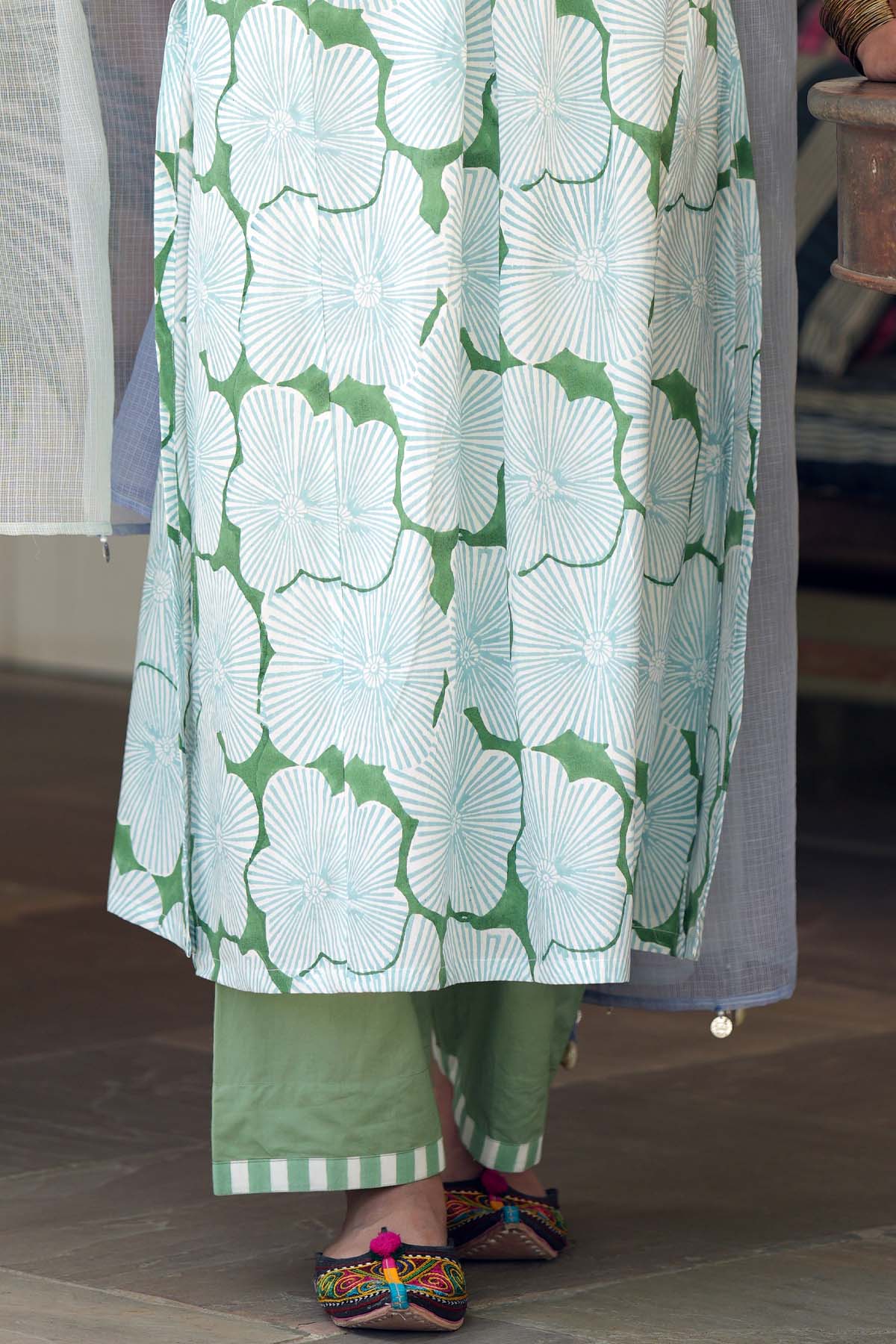 Light Green Cotton Pants
