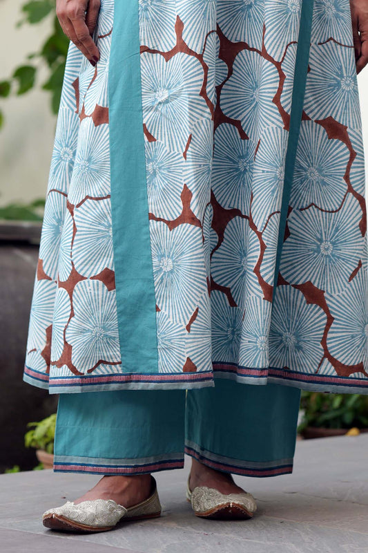 Powder Blue Cotton Pants
