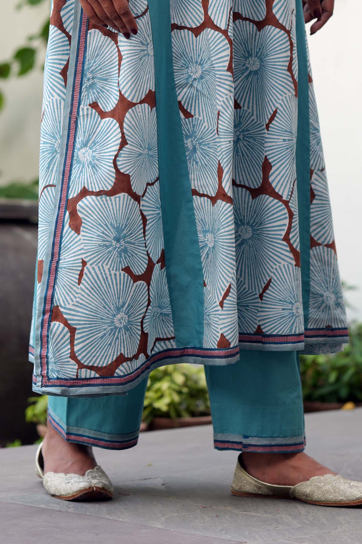 Powder Blue Cotton Pants