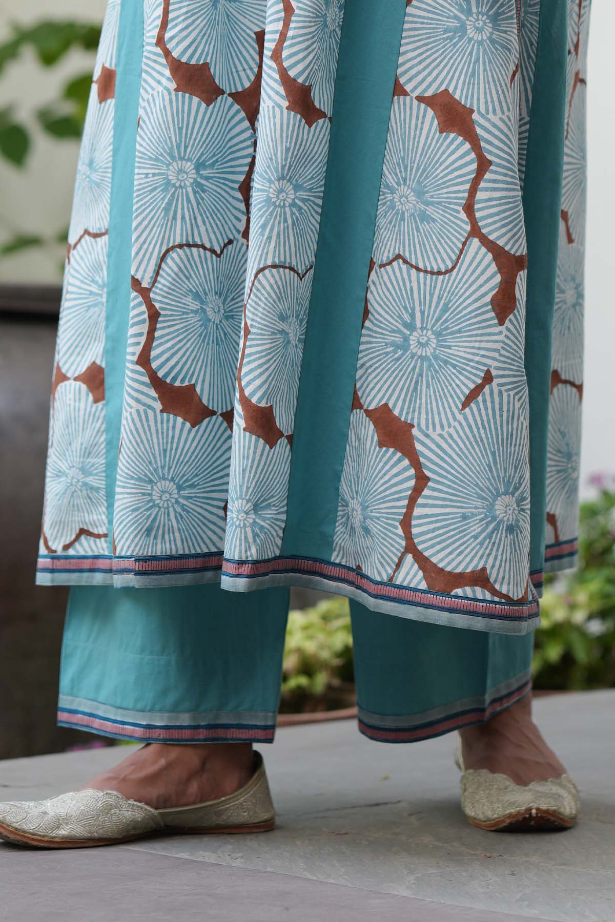Powder Blue Cotton Pants