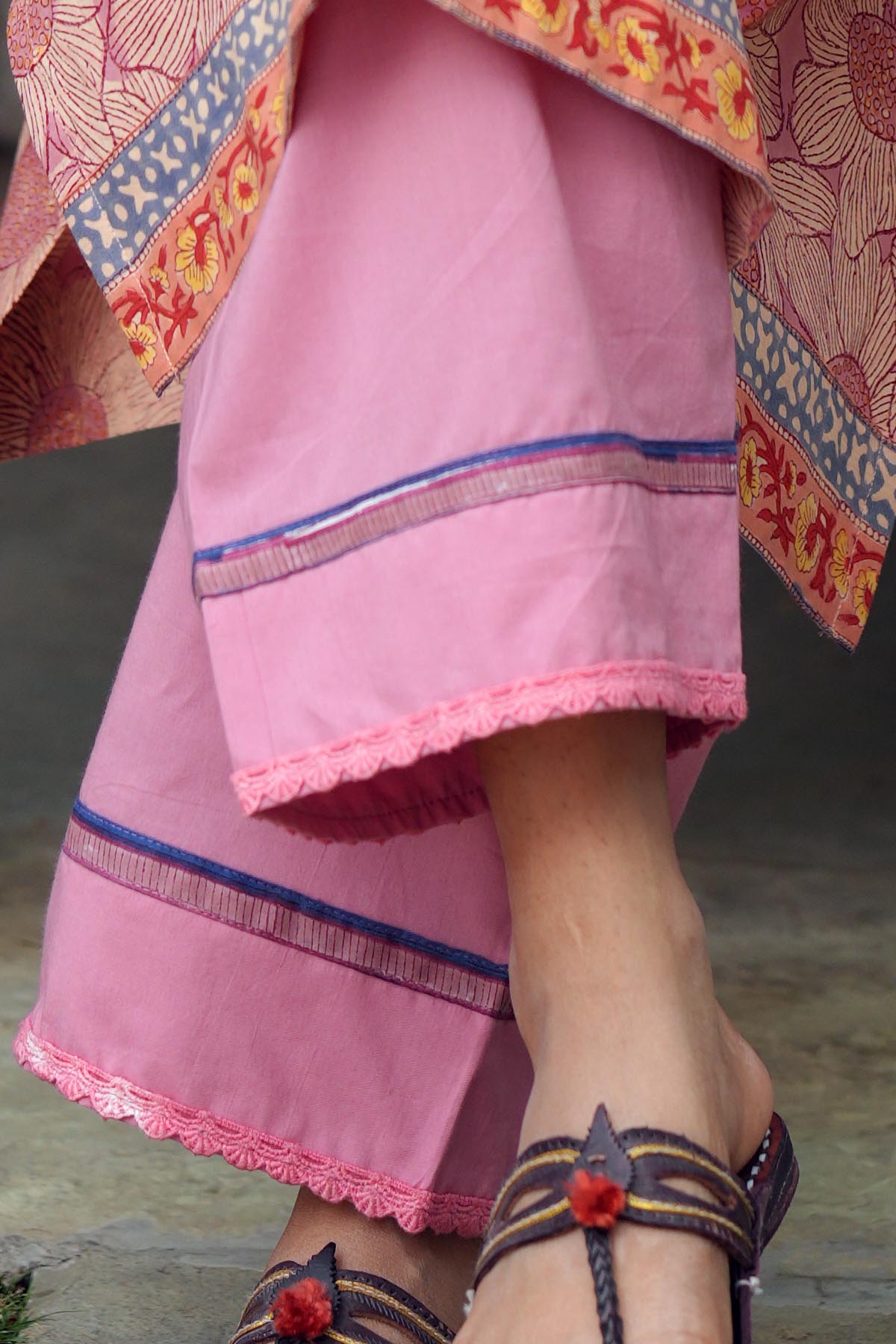 Pink Pants with Borders
