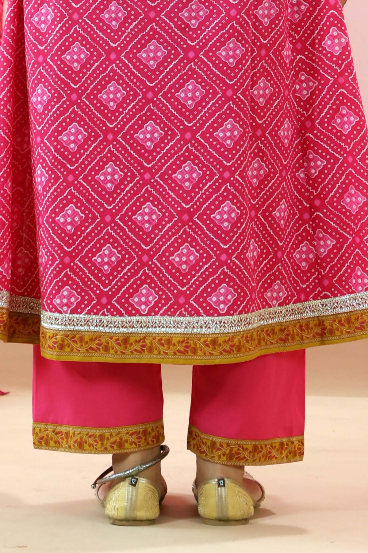 Rani Pink Cotton Straight Fit Pants