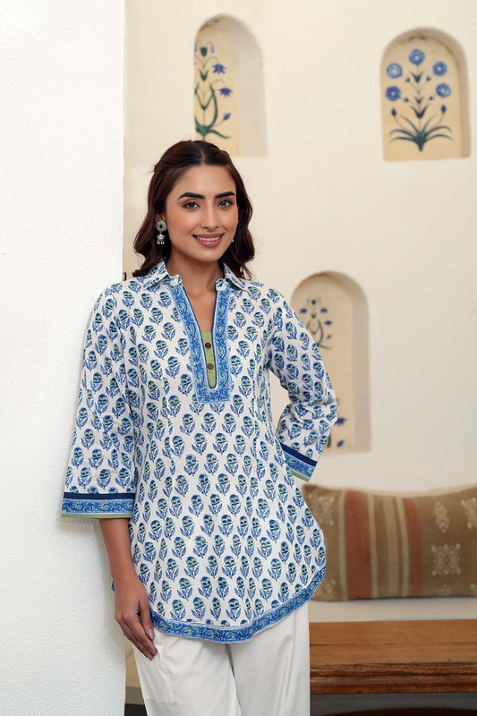 Short Length Shirt Style Collared Kurti