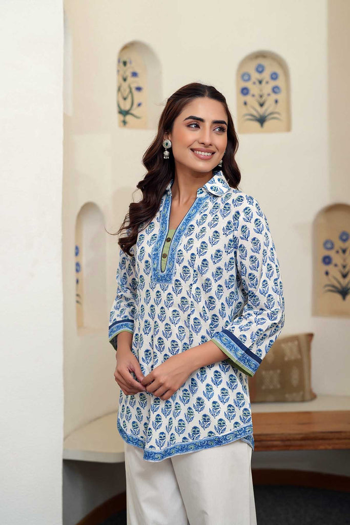 Short Length Shirt Style Collared Kurti