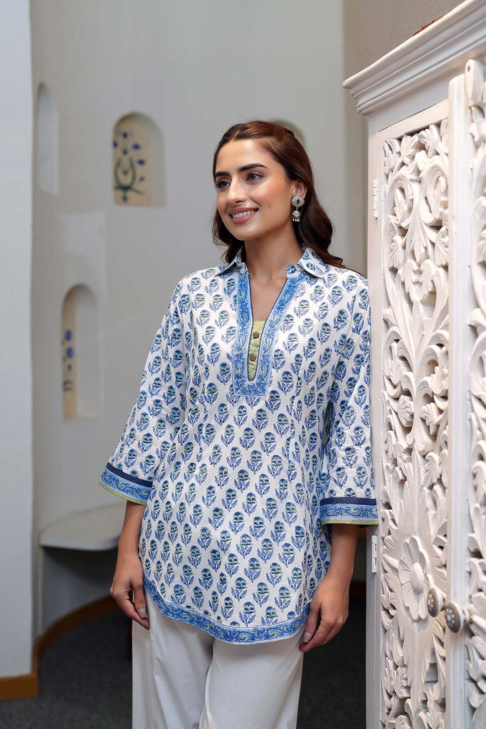 Short Length Shirt Style Collared Kurti