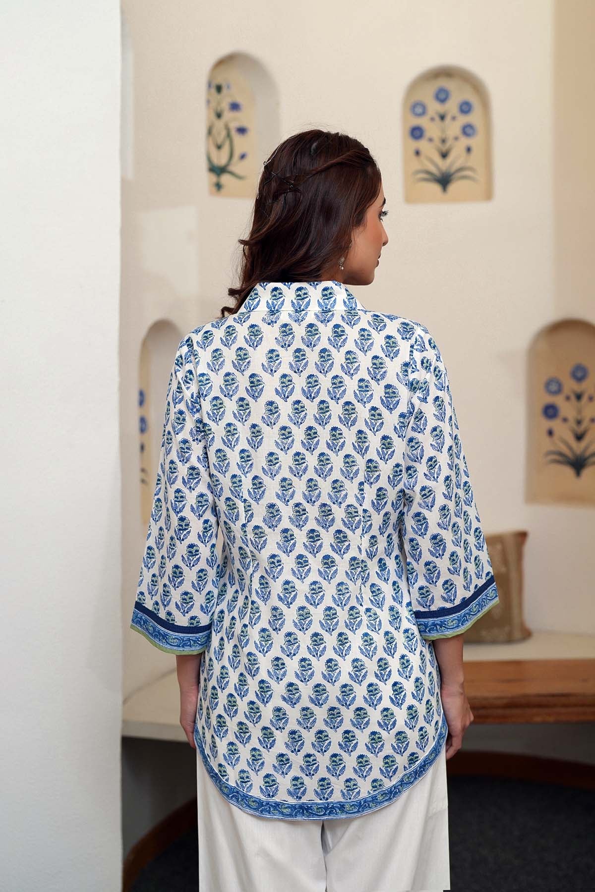 Short Length Shirt Style Collared Kurti