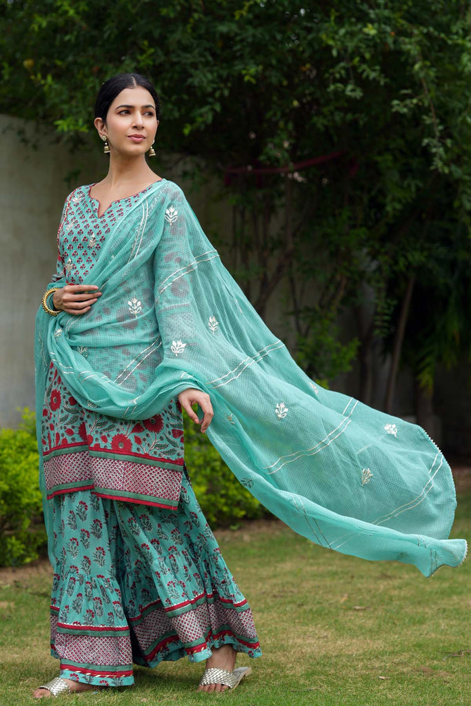 Kotadoriya Dupatta With Gota Work