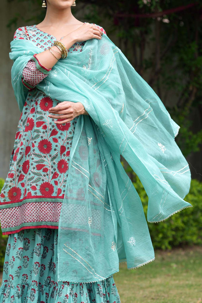 Kotadoriya Dupatta With Gota Work