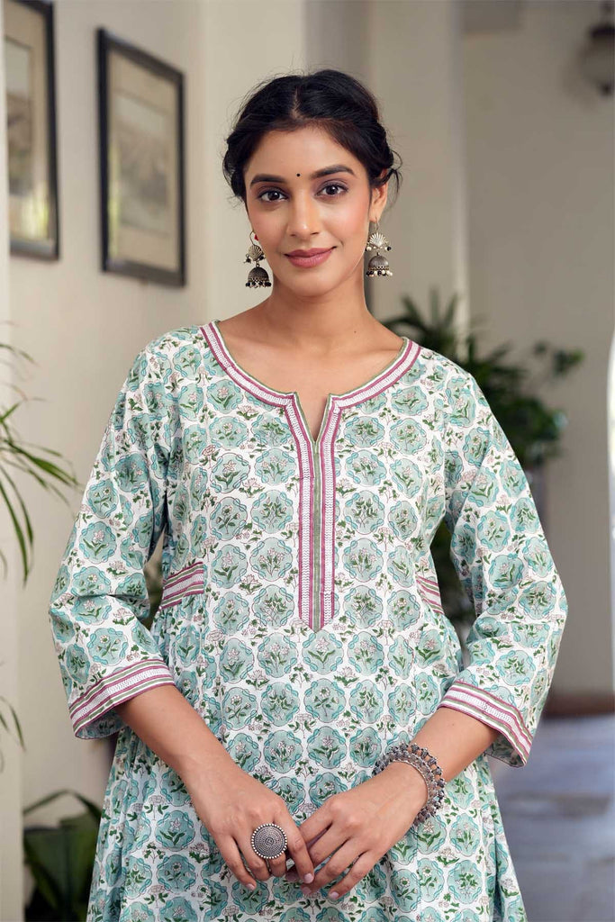 Long a on sale line kurtis