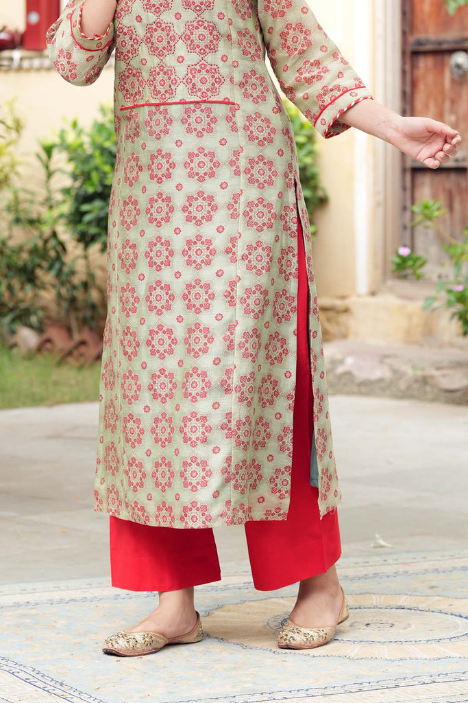 ladyline Cotton Kurtis with Straight Pants Set for India | Ubuy