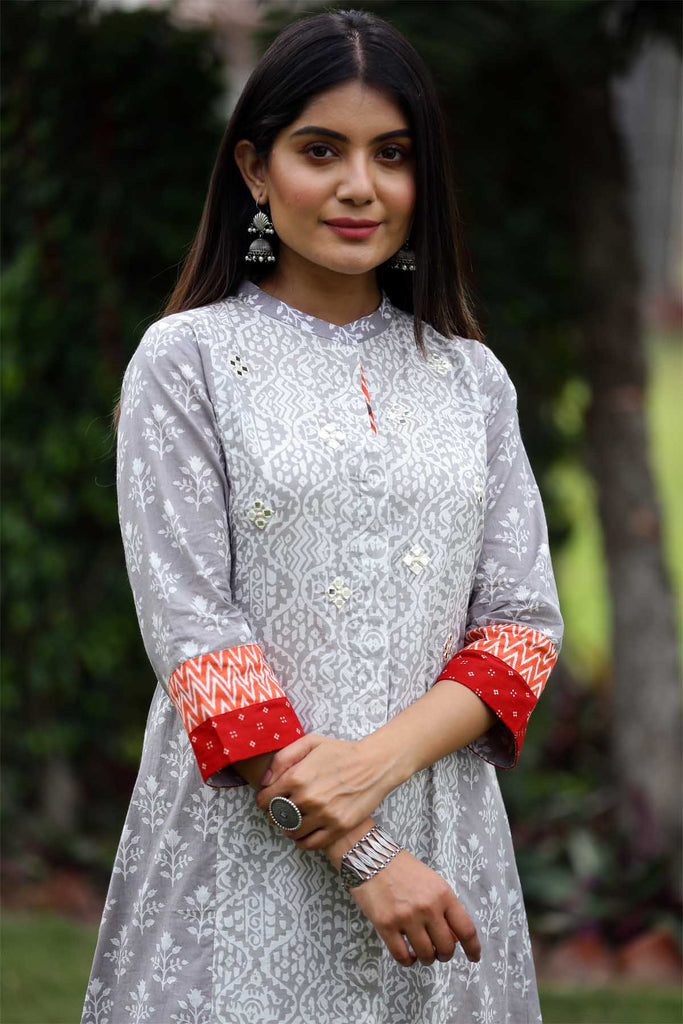 White aline kurta sale