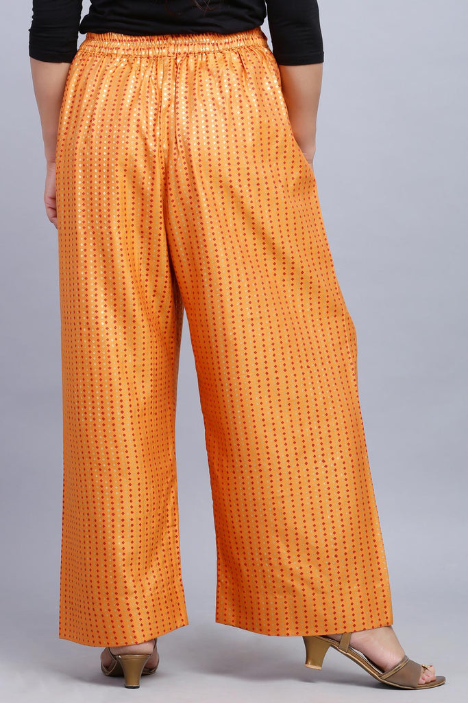 Cotton Straight Pants with Elasticated Waist