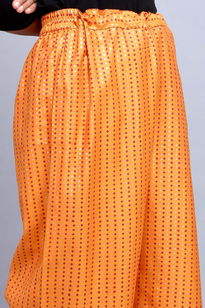 Cotton Straight Pants with Elasticated Waist
