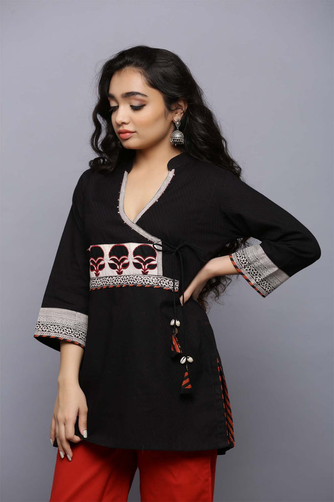 Nishat Printed Lawn Angrakha Style Kurti – Monz Fashion